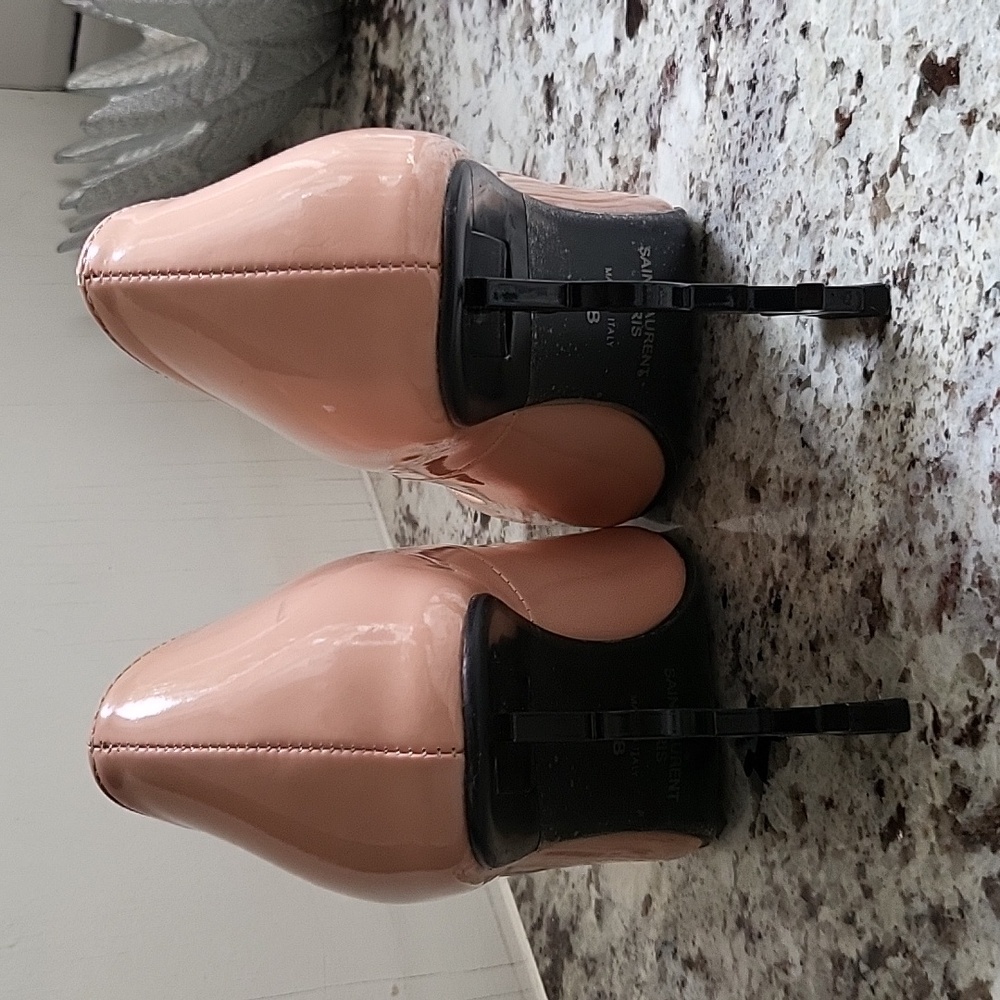 YSL Opyum Point-toe Patton Leather Heels - Picture 3 of 5